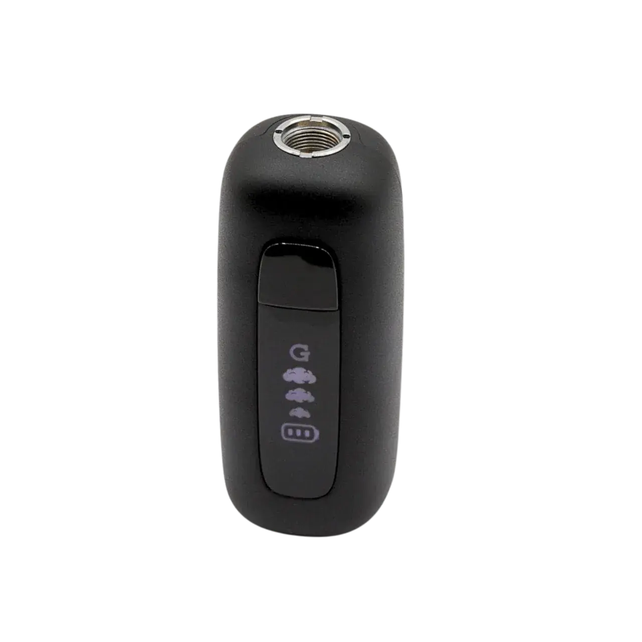 G Pen 510 Original-batteri i svart, ovanifrån med 510-gängan synlig