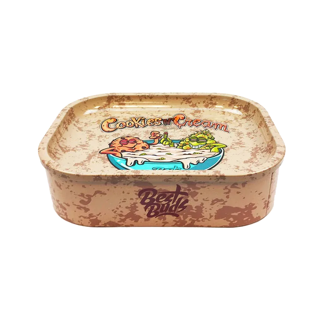 Cookies 'N' Cream-boxen stängd med brickan som lock