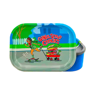 Best Buds Tin Box i motivet Girl Scout Cookies: bricka lyft från förvaringsboxen